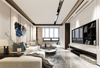 現(xiàn)代簡約風下的溫馨港灣 西安鴻基紫韻200㎡四居別墅裝修設計解析